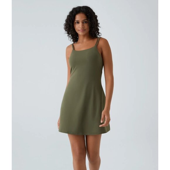 Halara SoftlyZero Plush Double Straps Slip Dance Active Dress 1X - Picture 1 of 7